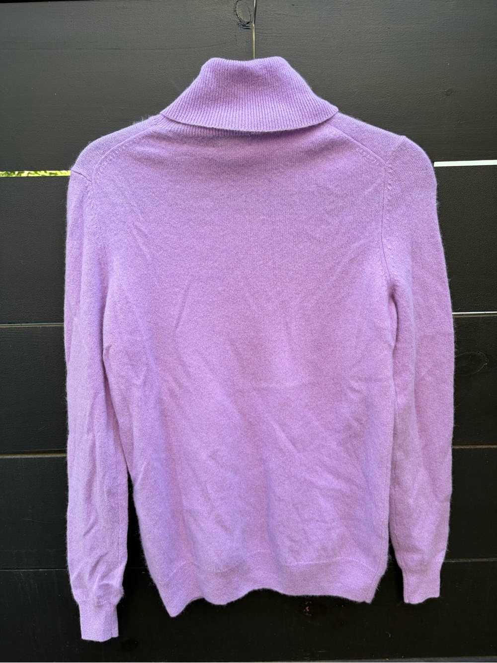 C by Bloomingdale’s 100% Cashmere Turtleneck Sweater Purple Size M - Picture 4 of 4